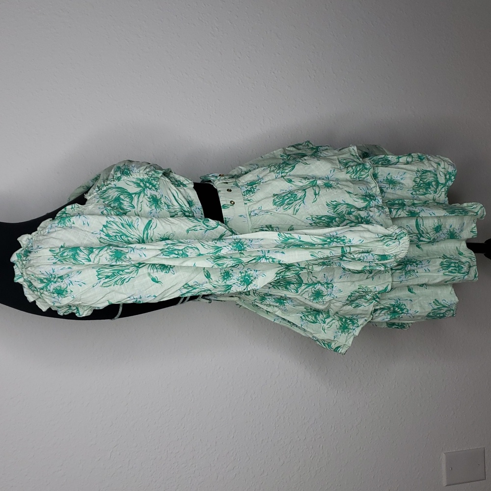 Sabo 100% Cotton Backless Zoe Top and Skirt Set Tulips Floral Size S Bohemian - Picture 6 of 16